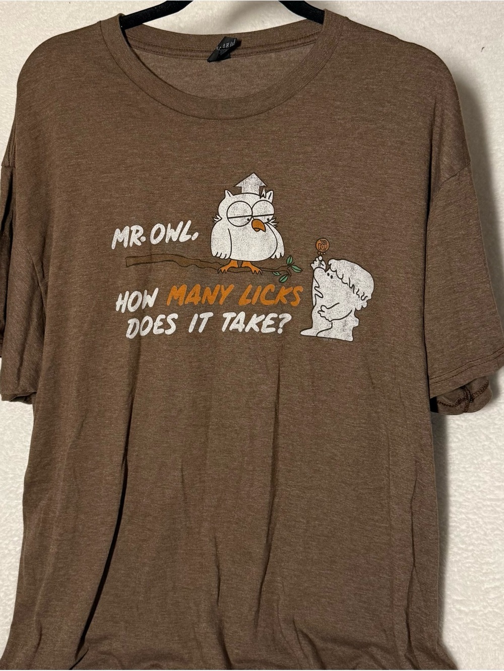 Unknown Brand Brown 'Mr. Owl' Graphic Short Sleeve Tee